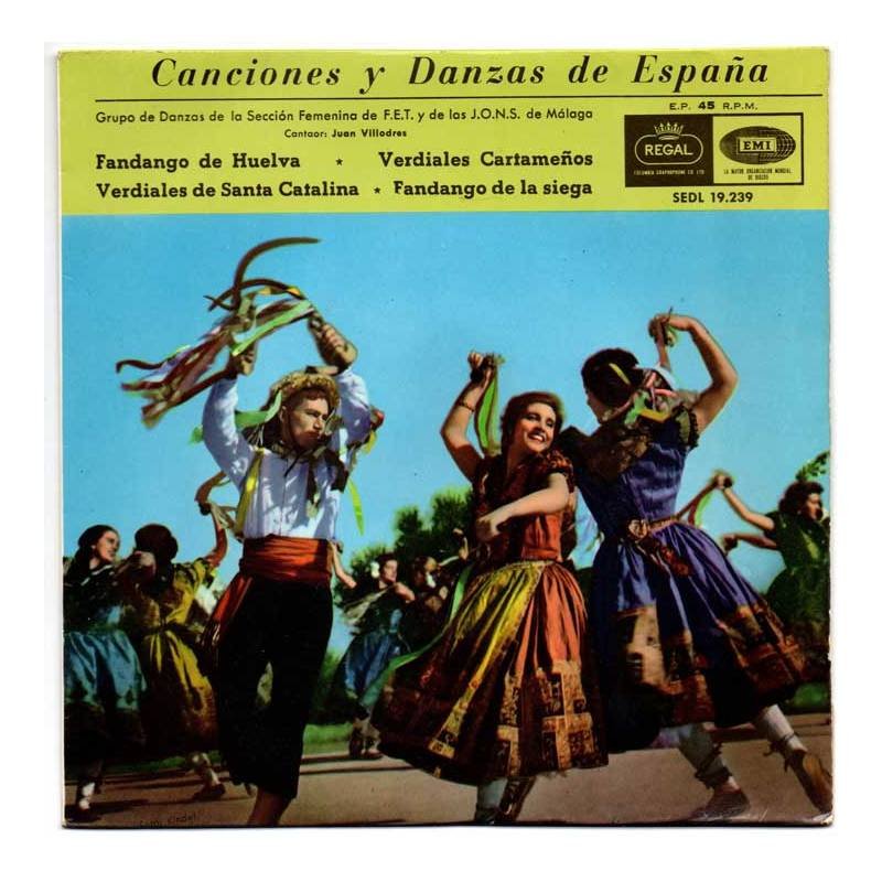 Canciones y Danzas de España - Grupo de Danzas de la Sección Femenina de F.E.T. y de las J.O.N.S. de Málaga - EP