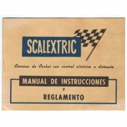 Scalextric. Manual de instrucciones y reglamento de Exin-Lines Bros