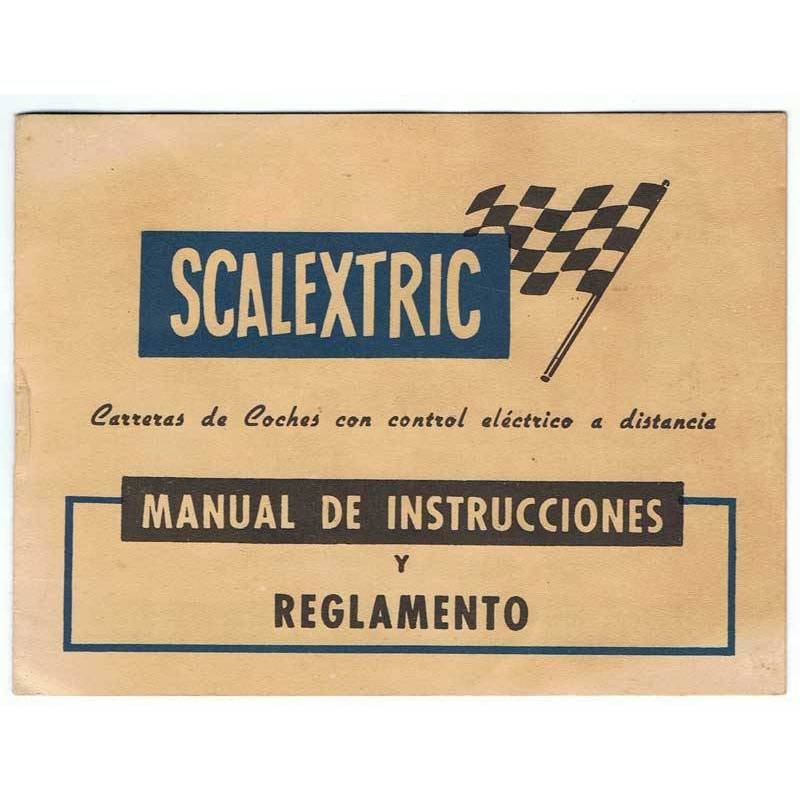 Scalextric. Manual de instrucciones y reglamento de Exin-Lines Bros