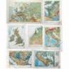 Lote de 7 mapas de principios del siglo XX pertenecientes a Geografía Universal