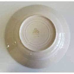 Antiguo plato hondo de porcelana china opaca de La Ibero Tanagra de Santander