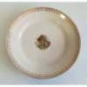 Antiguo plato de postre de porcelana china opaca de La Ibero Tanagra de Santander