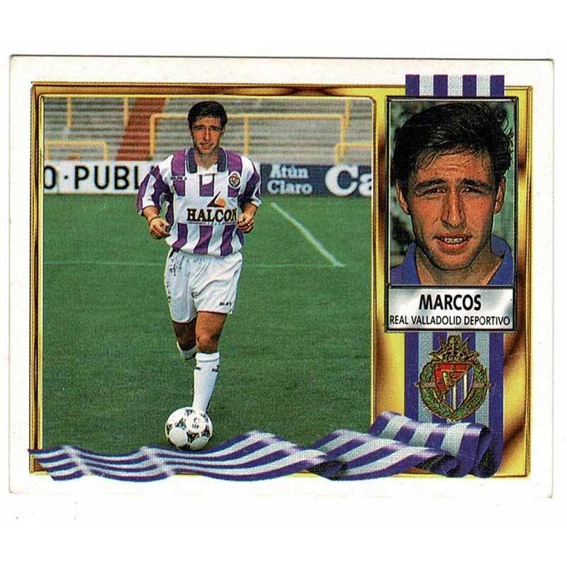 Cromo Ediciones Este Liga 95-96. Real Valladolid. Marcos. Plancha