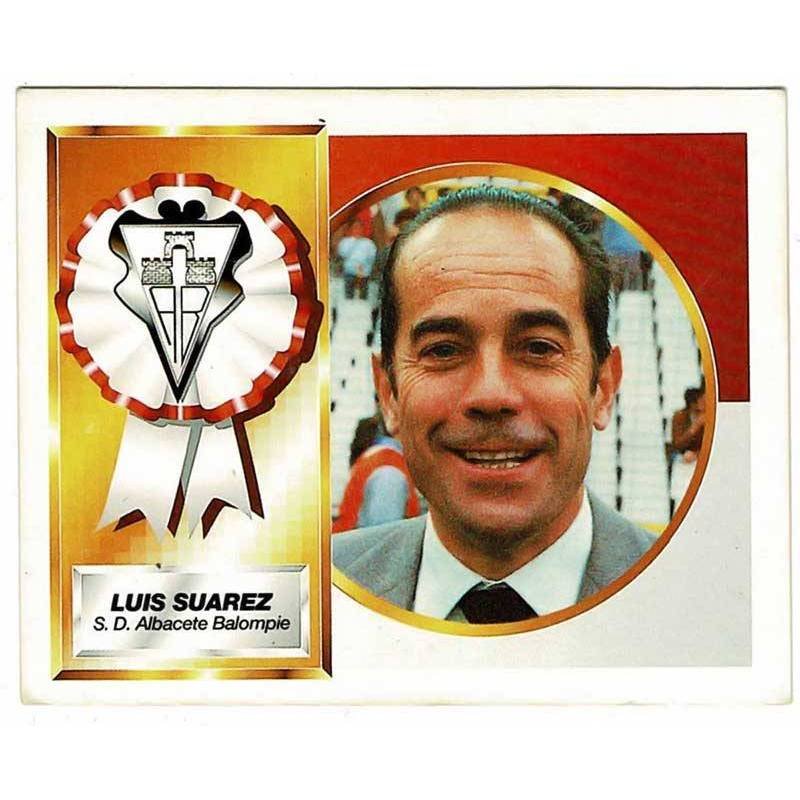 Cromo Ediciones Este Liga 94-95. Albacete. Luis Suárez. Plancha