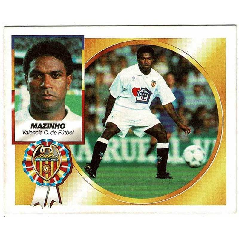 Cromo Ediciones Este Liga 94-95. Valencia. Mazinho. Coloca Plancha