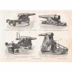 Lámina Cañón, cureña....