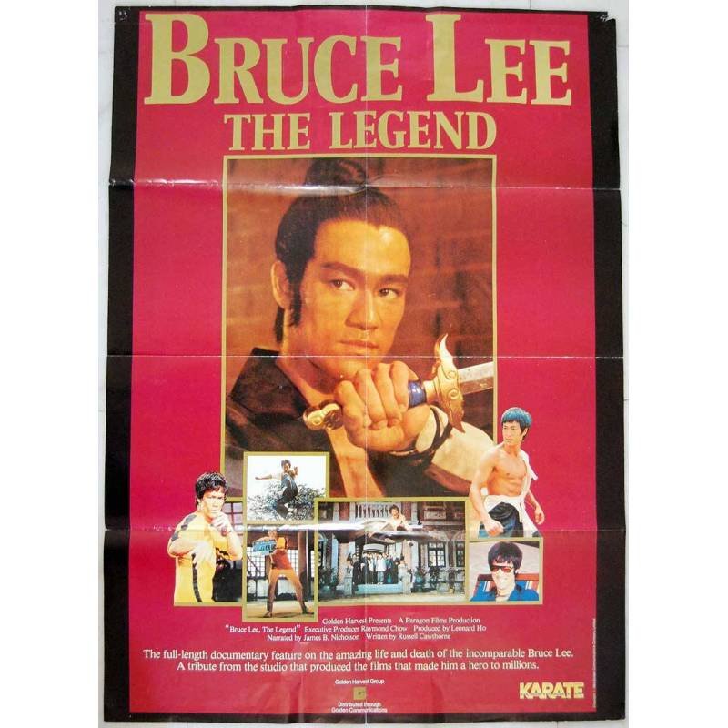 Póster doble de Bruce Lee The Legend de la revista Karate 79 x 57cm.