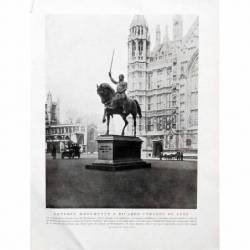 Lote de 3 láminas de Londres y Lovaina de principios del siglo XX pertenecientes a Geografía Universal