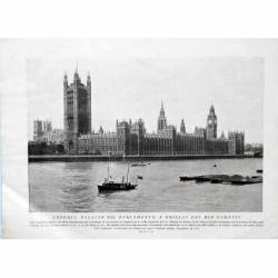 Lote de 3 láminas de Londres y Lovaina de principios del siglo XX pertenecientes a Geografía Universal