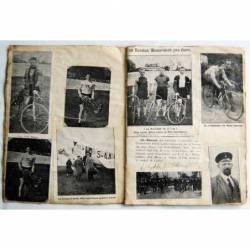 Libreta con recortes de prensa de los años 20 de ciclistas daneses