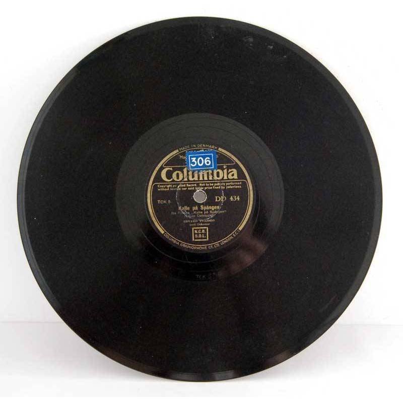 Edvard Persson - Kalle pa Spangen / Litet grann fran ovan. Disco de pizarra DD.434