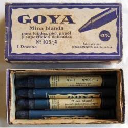 Antigua Caja de Mina Blanda Goya para tejidos, piel, papel y superficies delicadas Nº 105-2