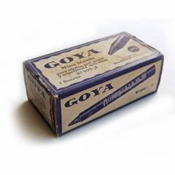 Antigua Caja de Mina Blanda Goya para tejidos, piel, papel y superficies delicadas Nº 105-2