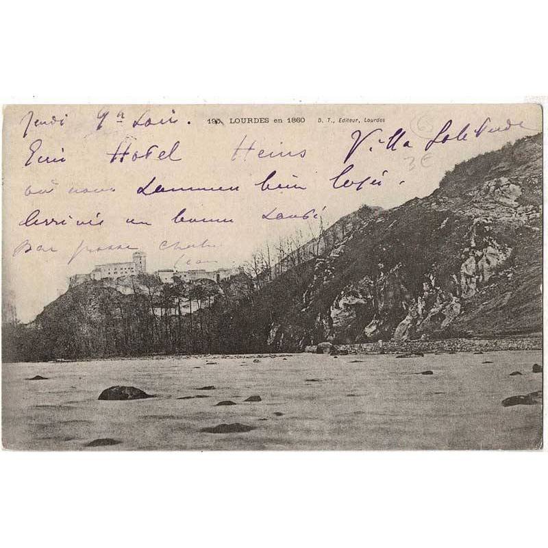 Postal Francia. Lourdes en 1860. No. 193