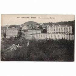 Postal Francia. Royat-les-bains - Panorama des Hotels No 554