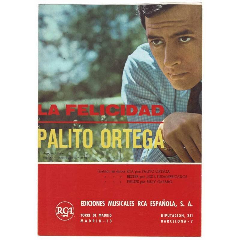 Cancionero La Felicidad de Palito Ortega