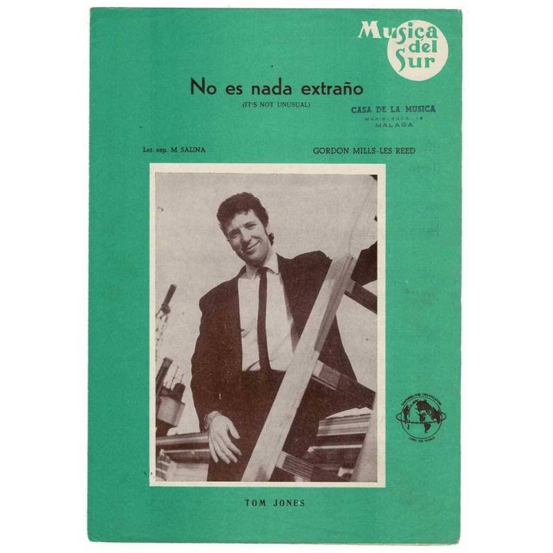 Cancionero No es Nada Extraño de Tom Jones