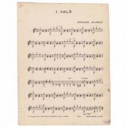 Partitura Vals. Romanza....