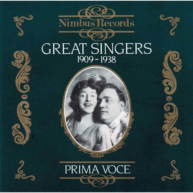 Great Singers 1909-1938. Prima Voce. CD