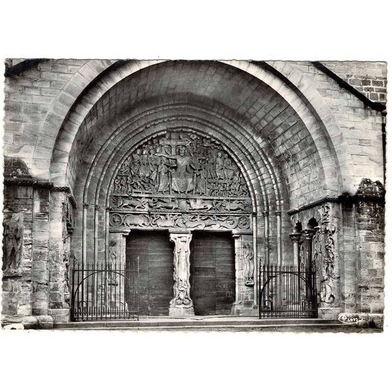 Postal Francia. Beaulieu-sur-Dordogne. Portail de l'Eglise No. 100 bis