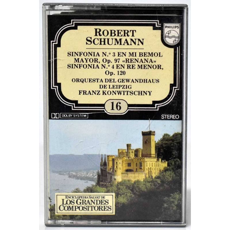 Los Grandes Compositores No. 16. Robert Schumann. Sinfonía No. 3. Casete