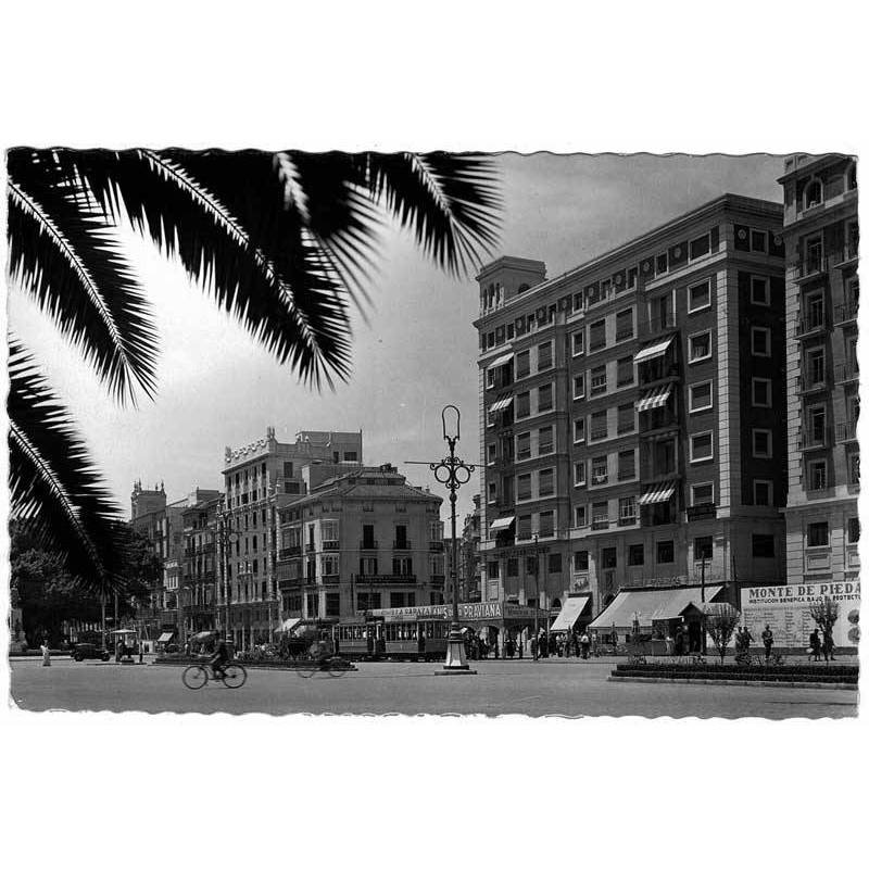 Postal Málaga. Plaza General Queipo de Llano No. 3