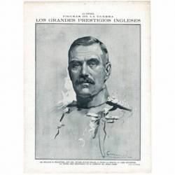 Recorte prensa. Figuras de la guerra. Sir William R. Robertson. 1915