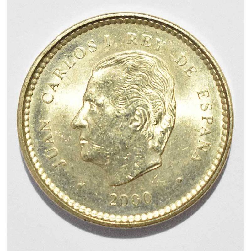 Moneda España 100 pesetas Juan Carlos I, 2000