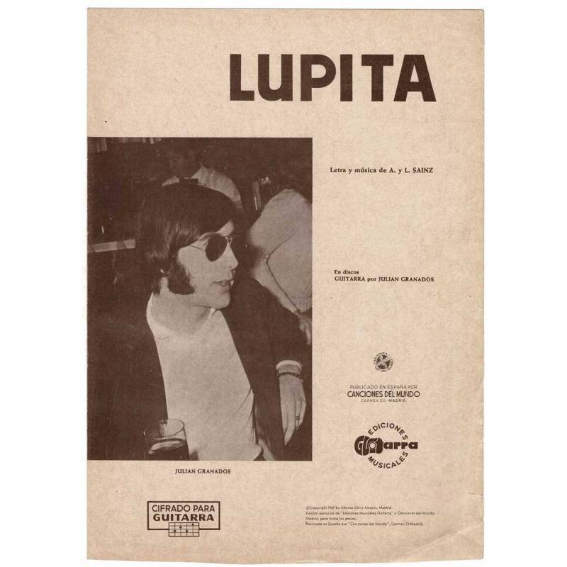 Cancionero Lupita de Julián Granados con cifrado para guitarra