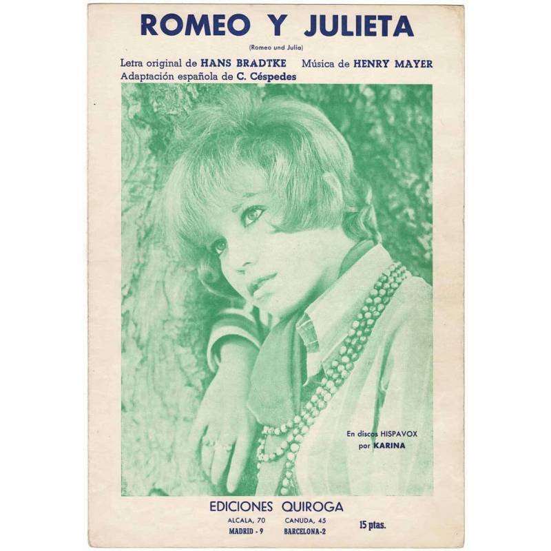 Cancionero Romeo y Julieta de Karina