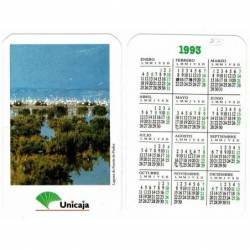 Calendario de bolsillo Unicaja Laguna Fuente de Piedra, Málaga 1993