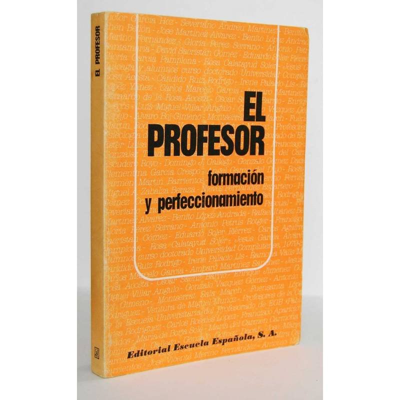 El profesor. Formación y perfeccionamiento