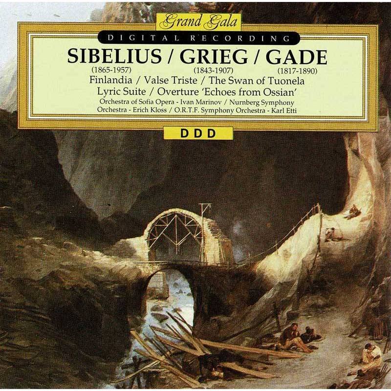 Sibelius. Grieg. Gade - Finlandia / Valse triste / The Swan of Tunoela / Lyric Suite / Overture Echoes From Ossian. CD