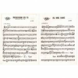 Partitura El mig amic + Pensando en tí de Peret