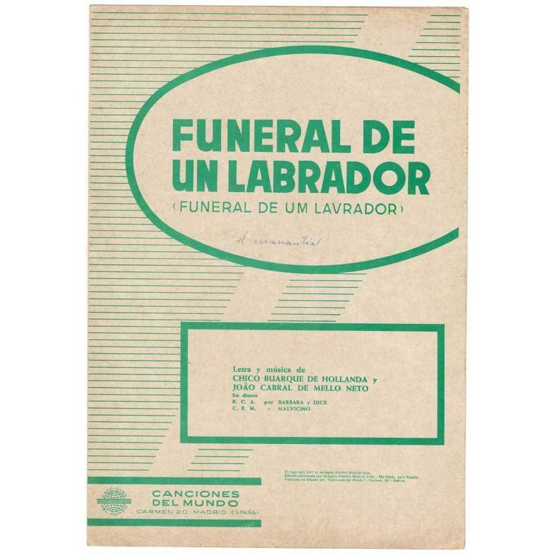 Cancionero Funeral de un Labrador de Chico Buarque y Joao Cabral