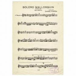 Partitura Bolero Mallorquín de Daniel Fortea