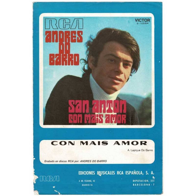 Cancionero San Anton Con Mais Amor de Andrés do Barro