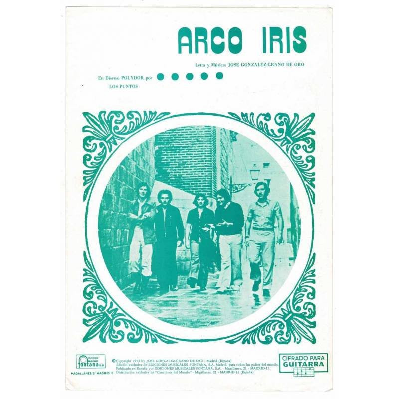 Cancionero Arco Iris de Los Puntos con cifrado para guitarra