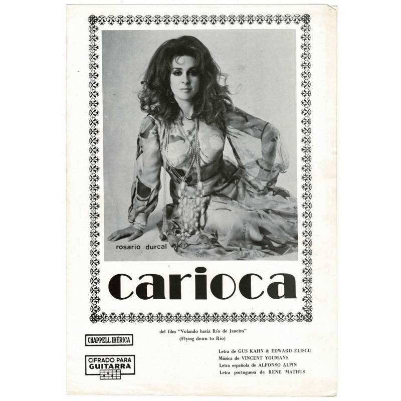 Cancionero Carioca de Rosario Durcal con cifrado para guitarra
