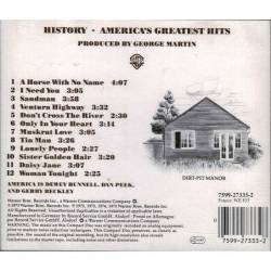 America - History - America's Greatest Hits. CD