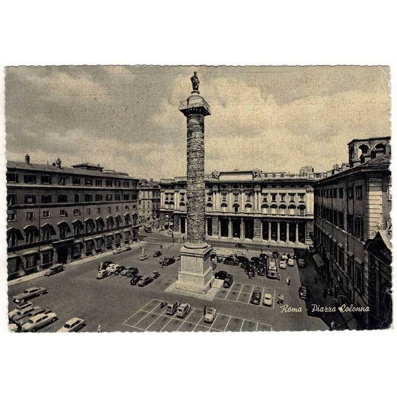 Postal Italia. Roma. Piazza Colonna