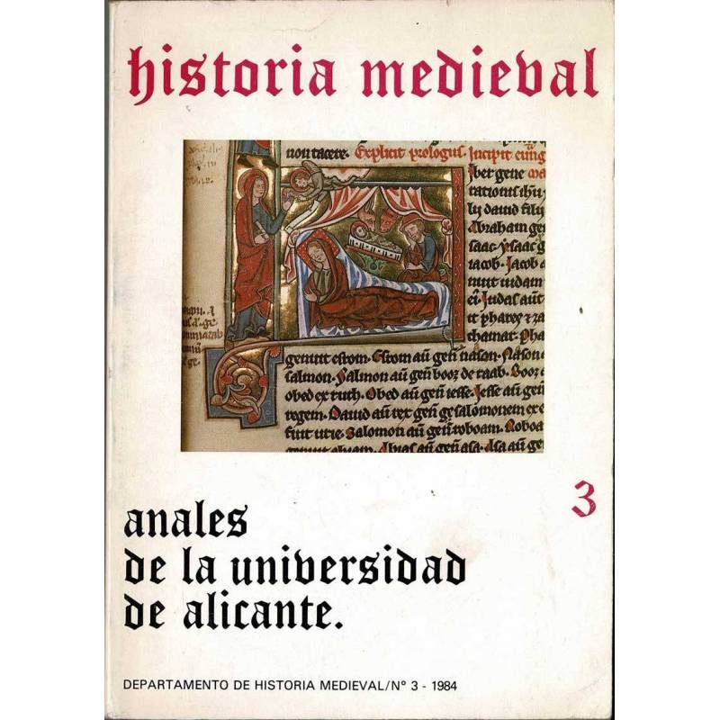 Anales de la Universidad de Alicante Vol. 3. Historia Medieval