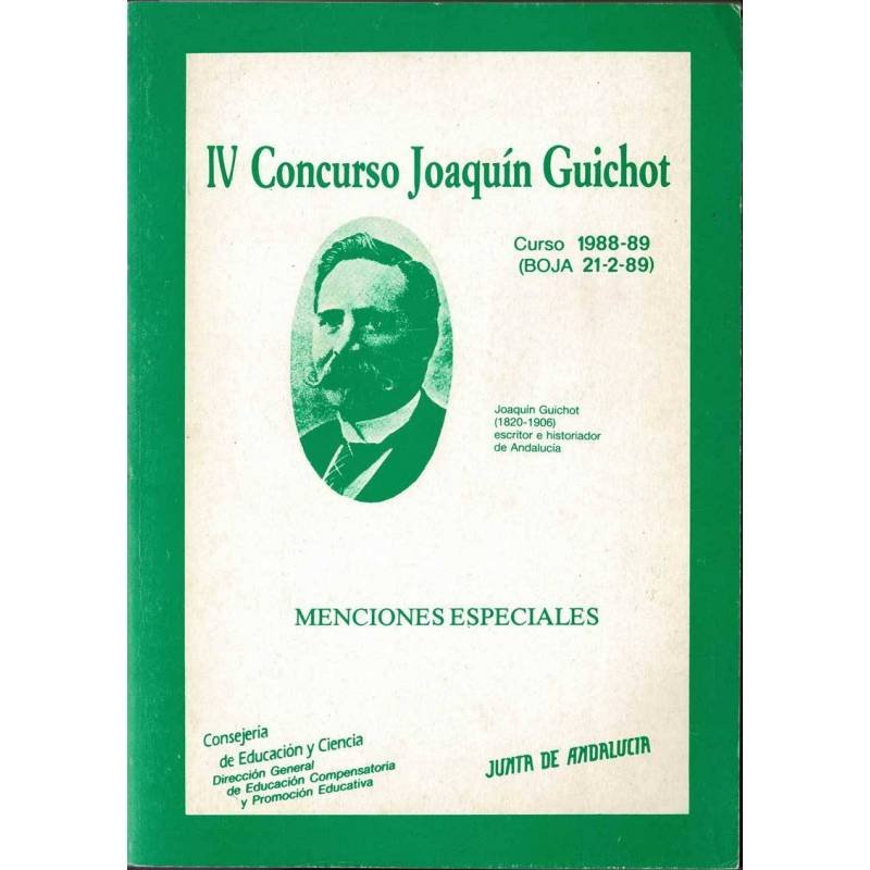 IV Concurso Joaquín Guichot. Menciones especiales. Curso 1988-89