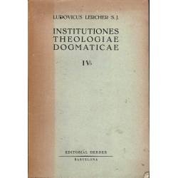 Institutiones Theologiae Dogmaticae Vol. IV/1