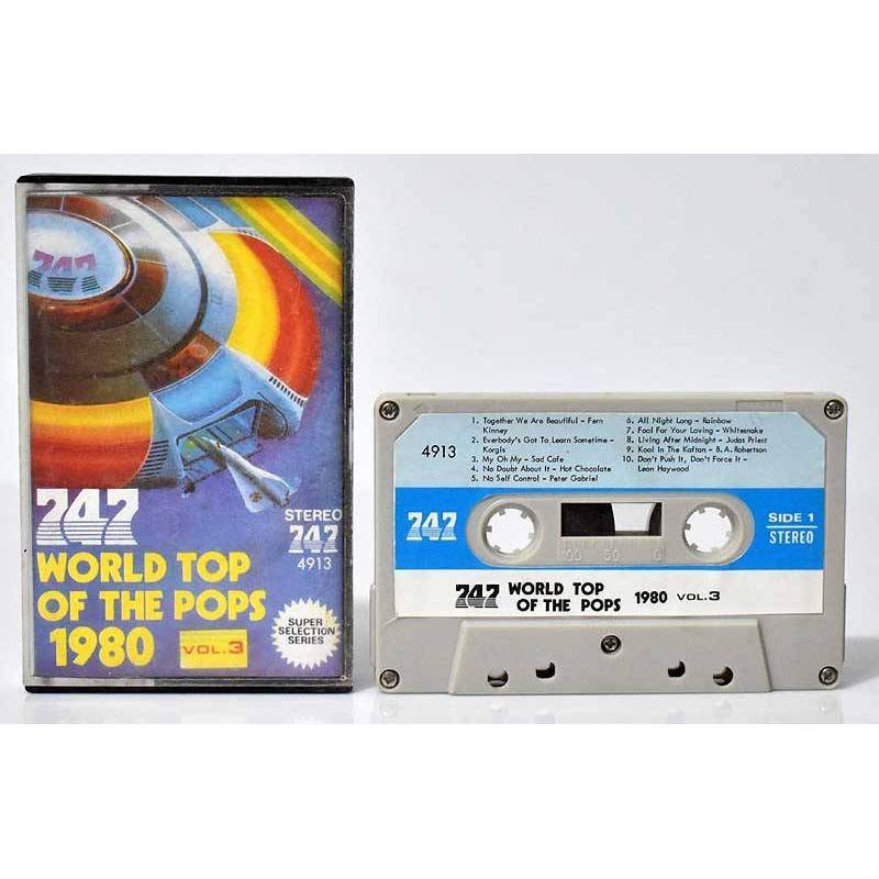 World Top of the Pops 1980 Vol. 3. Rainbow. Whitesnake. Peter Gabriel, etc. Casete made in Japan