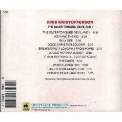 Kris Kristofferson - The Silver Tongued Devil And I. CD