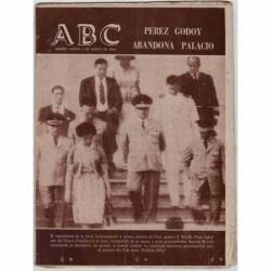 Periódico ABC 5 marzo 1963. Pérez Godoy abandona Palacio