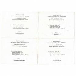 Colección de 9 láminas tamaño postal uniformes militares. Ferni 1974-1975