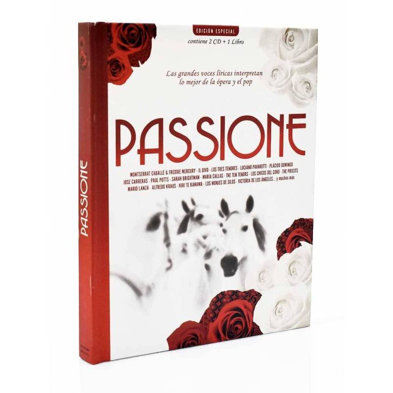 Passione. Las grandes voces líricas interpretan lo mejor de la ópera y el pop - 2 CDs + 1 libro