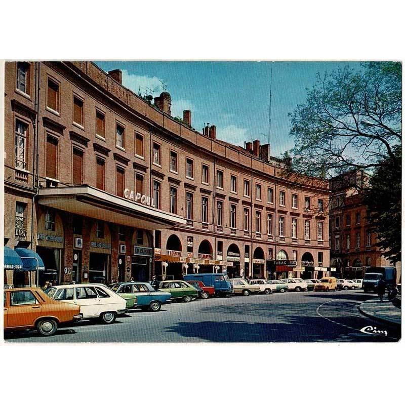 Postal Francia. Toulouse. Place Wilson. Hotel Capoul No. 31000